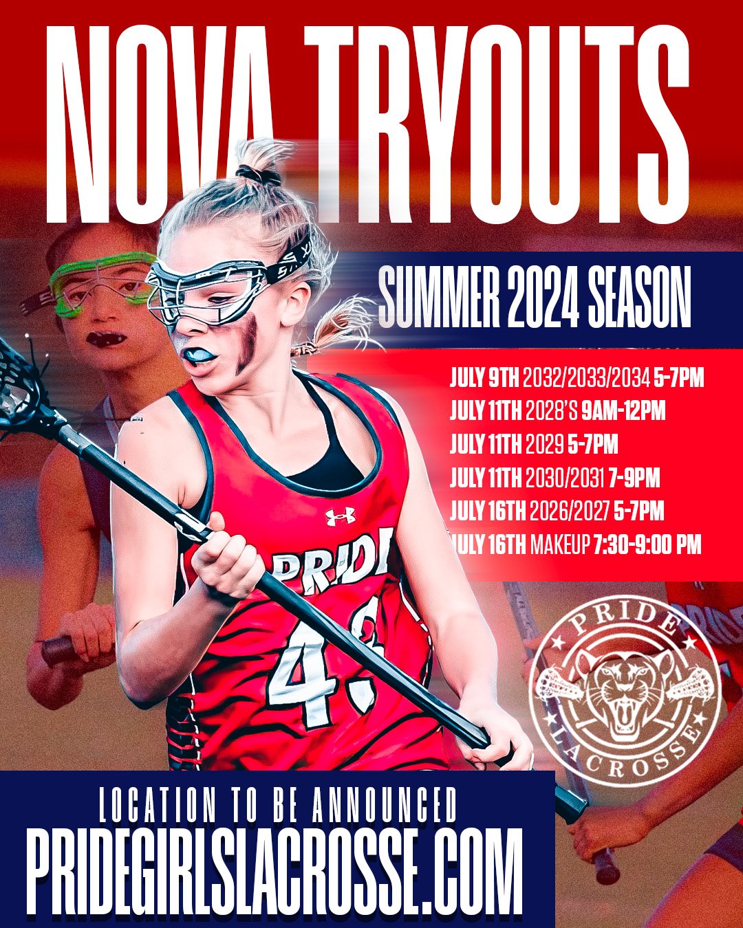 NOVA Tryouts Pride Girls Lacrosse